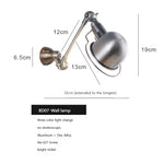 lampe murale industrielle gris métallisé réglable éclairage chambre cuisine salle manger