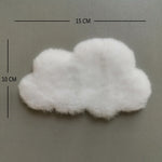 coussins décoratifs fourrure animaux rose clair blanc moderne doux lapin chat nuage
