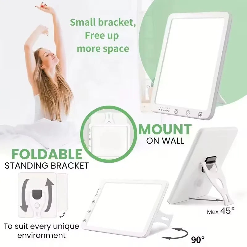 lampe led lumière naturelle blanc moderne températures minuteries luminosités pliable