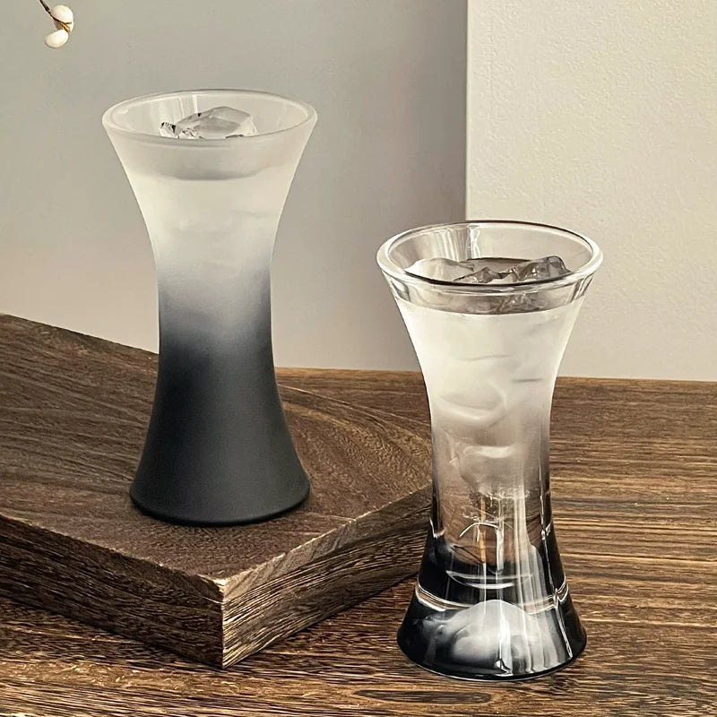 verre boisson moderne 150ml transparent effet ombré gris minimaliste occasion noël valentin mariage