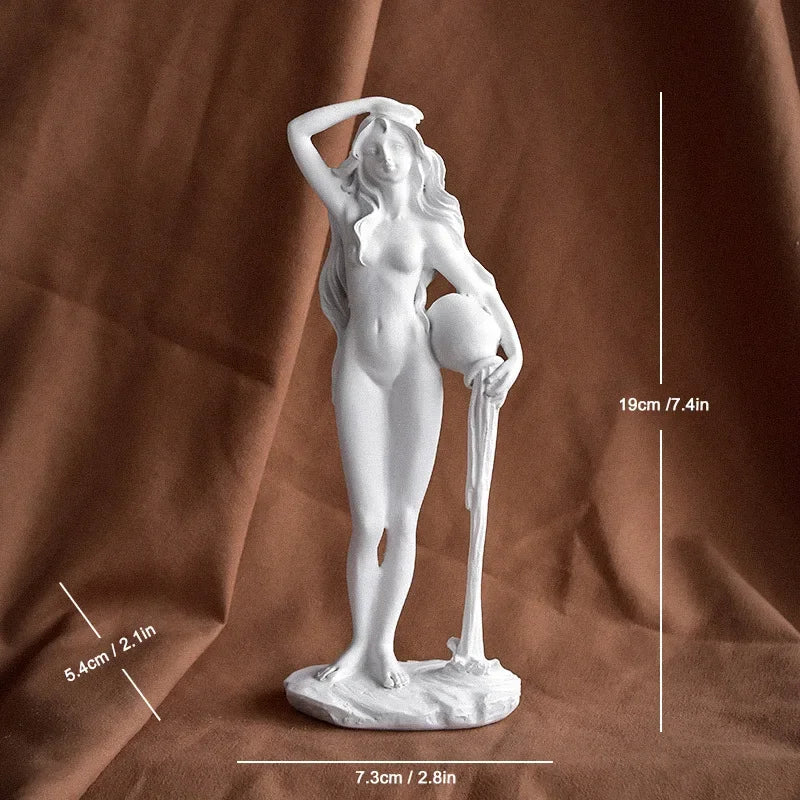 statue déesse grecque résine blanche classique sculpture décorative maison artistic
