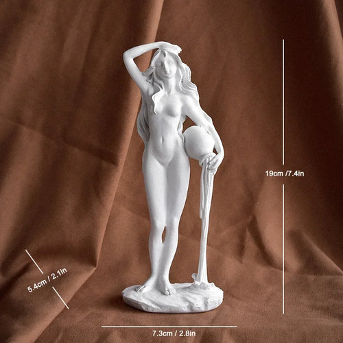 statue déesse grecque résine blanche classique sculpture décorative maison artistic
