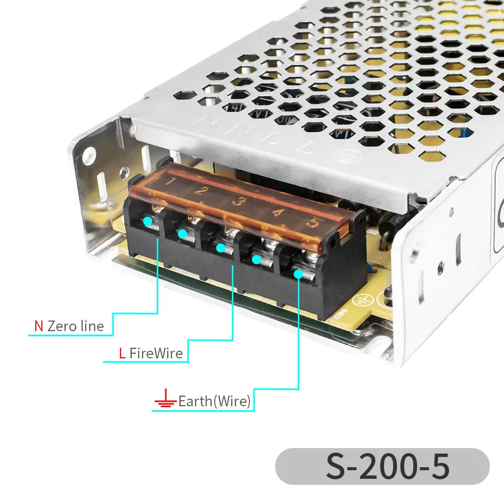 Transformateur LED 200W métal
