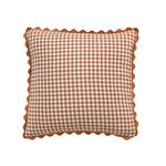 taies d'oreiller carreaux douces moderne confortables lit maison couleurs vert jaune rose orange beige