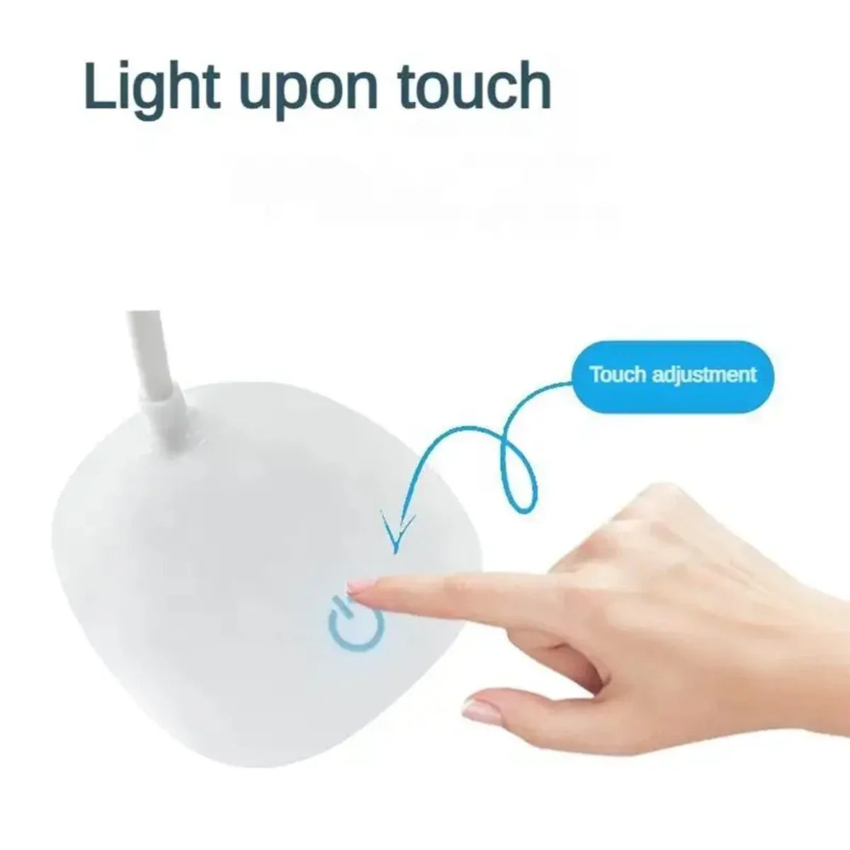 lampe led portable usb rechargeable touch dimming protection yeux moderne