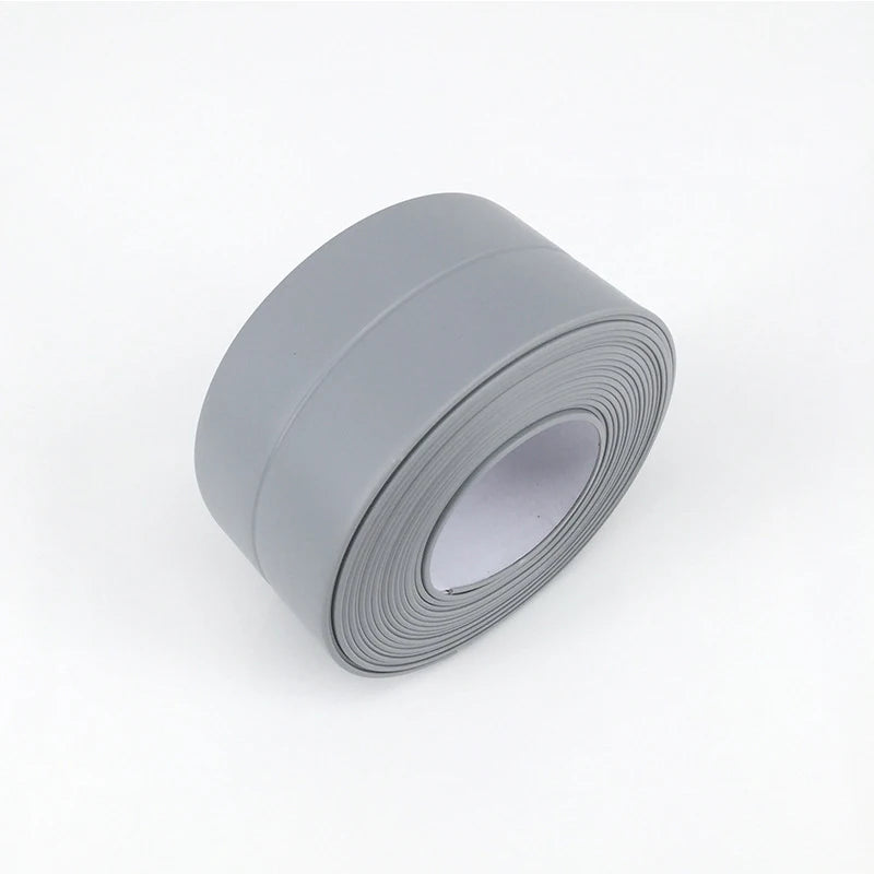 ruban joint autoadhésif pvc blanc imperméable salle bain cuisine toilette durable flexible installable