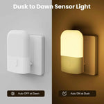 veilleuse nuit led capteur lumière réglable blanc chaud moderne adhésif prise eu sensor dusk