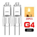 ampoule halogène 20w transparente moderne 12v g4 blanc chaud 2000h