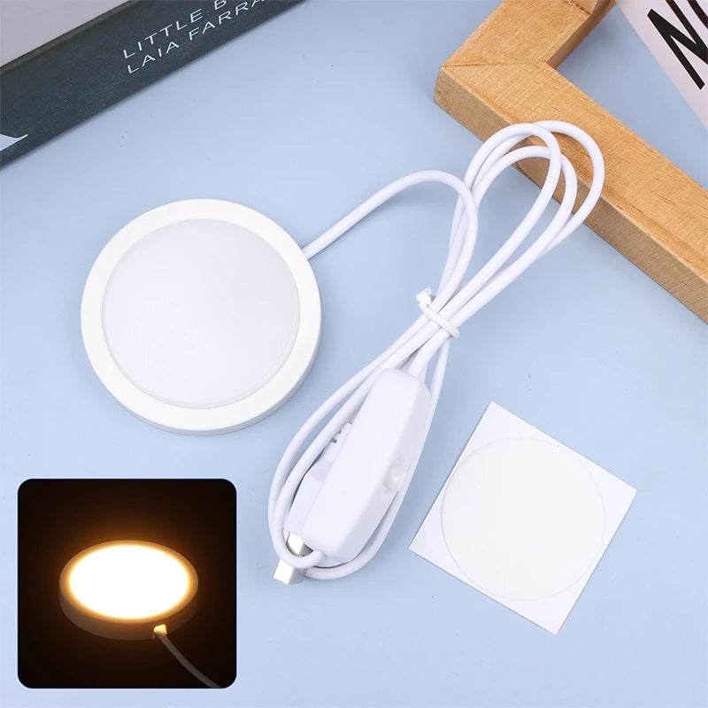 lumière led usb 5v poche multiple autocollants adhésifs moderne minimaliste 3w blanc gris marron