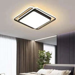 plafonnier led moderne noir blanc doré minimaliste fer salon chambre