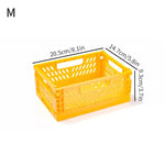 panier rangement pliable plastique perforé maison organisateur moderne