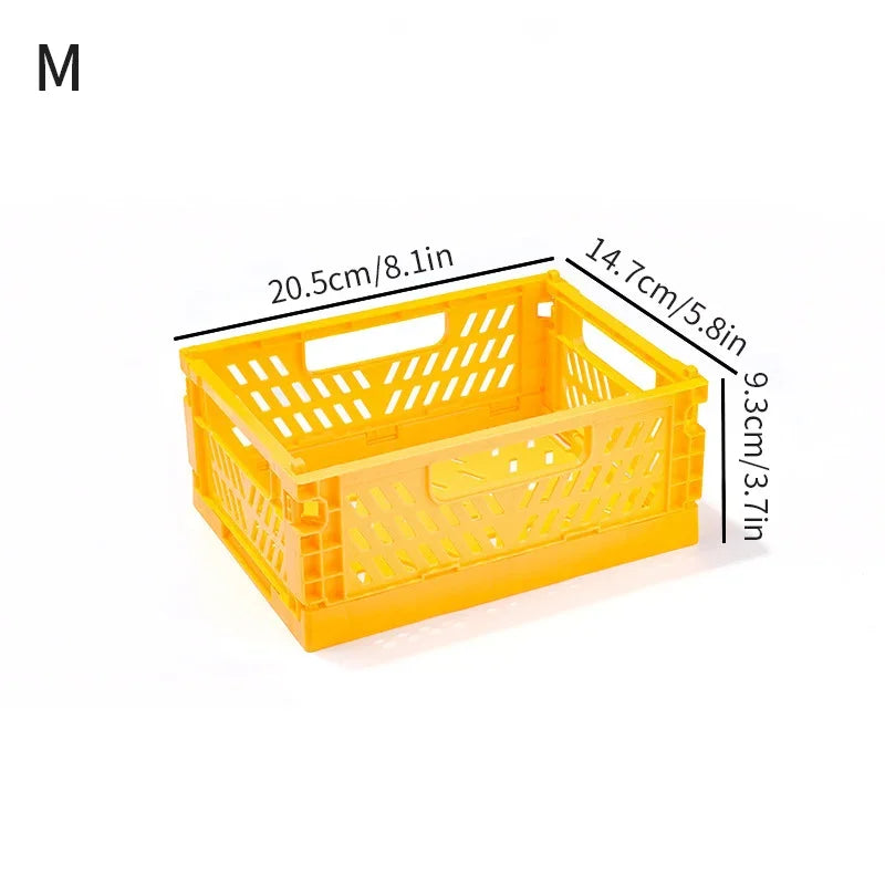 panier rangement pliable plastique perforé maison organisateur moderne