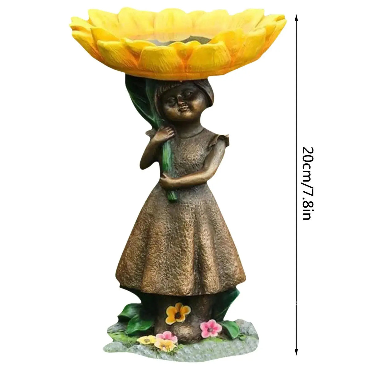 fontaine oiseaux résine texture bois brun gris naturelle animaux deco jardinextérieur