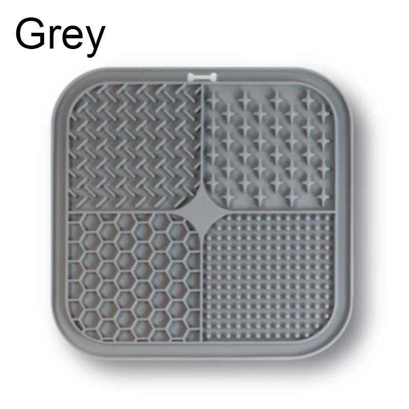 tapis alimentation lent silicone violet bleu vert gris moderne chiens chats