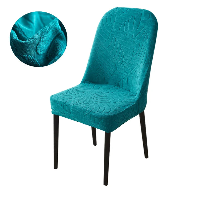housse chaise extensible jacquard gris moderne fauteuil salle manger banquet