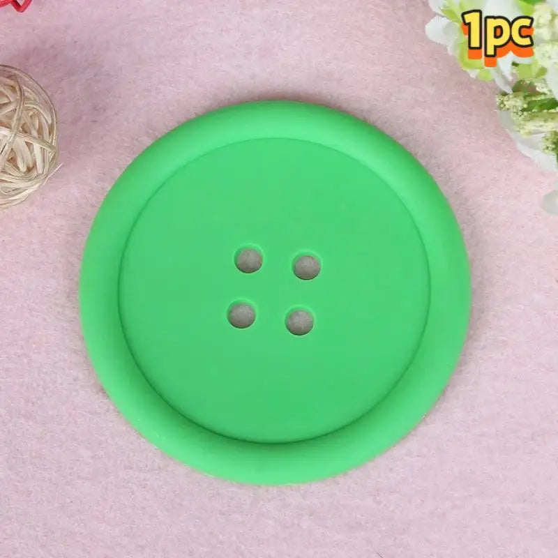 coasters adhésifs modernes couleur bleu rouge vert marron quatre trous opaques tasses thé