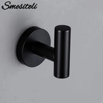 porte serviettes mural noir mat moderne acier inoxydable salle bain cuisine