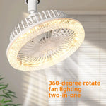 ventilateur led blanc moderne télécommande contemporain minimaliste autonome flux lumineux abs pc