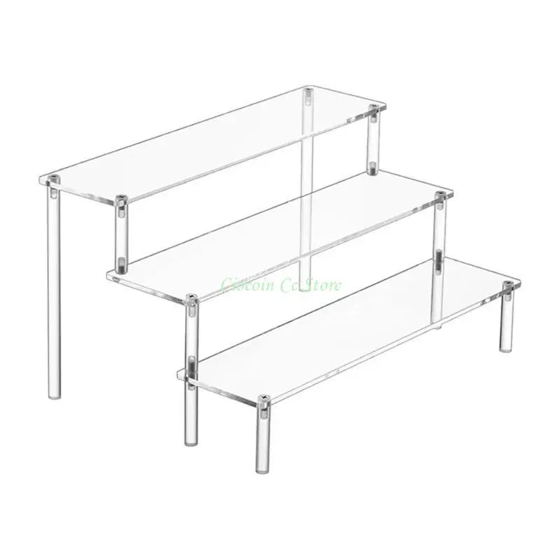 présentation transparente moderne support bijoux transparent sans motif grille tailles