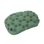 coussin gonflable vert gris tufté confortable valve gonflage imperméable polyester respirant légère portable camping