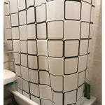 rideau douche motif étoile mer coquillage moderne opalescent éva texturé imitation tuile