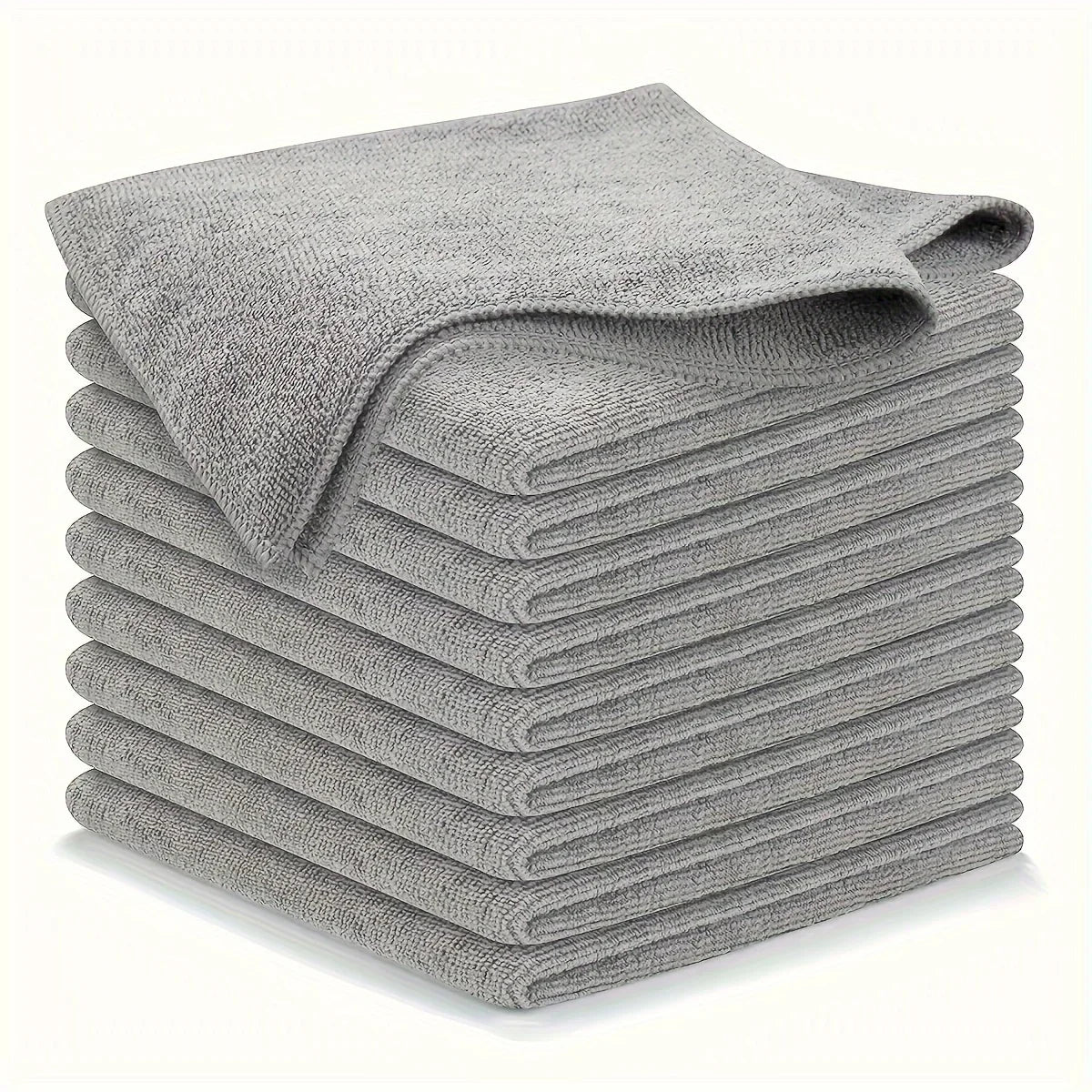 serviettes microfibres gris bleu vert rose violet rouge texture douce modernes utilitaires 25x25cm