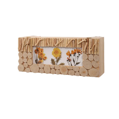 Boîte de rangement murale en bois rouge pour câbles TV