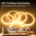 Ruban LED COB utilisé pour éclairer un contour de fenêtre en intérieur
