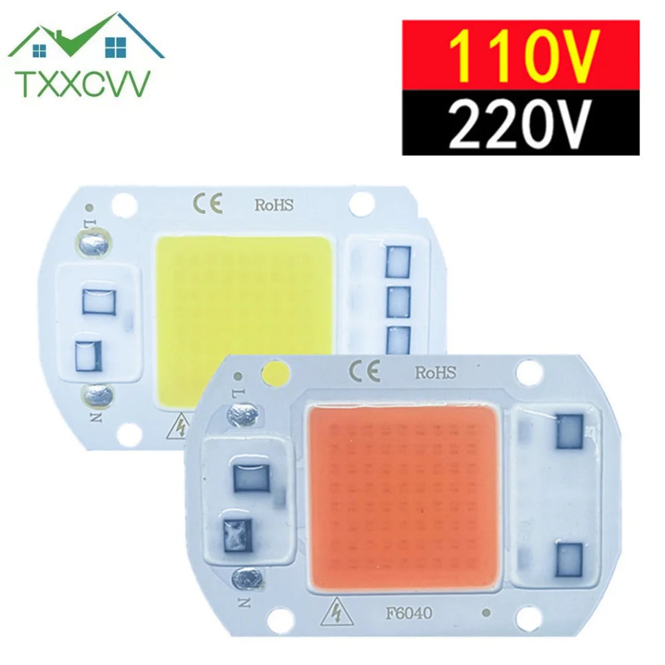 ampoule led cob croissance pleine lumière spectre blanc chaud moderne facile installer 20w 30w
