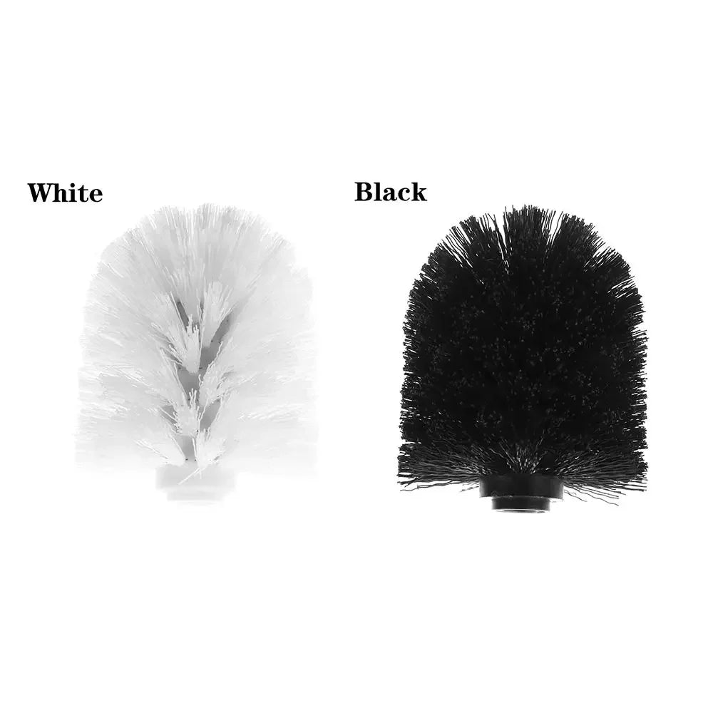 brosse wc conique poils synthétiques tête dense blanc noir hygiène utilitaire toilette
