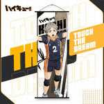 affiche bannière anime tobio kageyama orange noir illustration volley ballSuspense, demandé impose contraintes strictes
