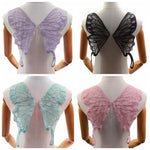 Ailes papillon violet noir bleu rose vert marron adhésif fantaisie déguisement polyester