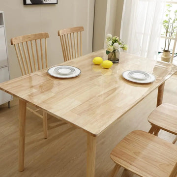 nappe table transparente pvc imperméable résistante chaleur salle manger