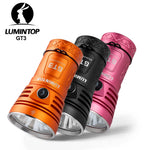 lampe torche led intense résistante auto défense orange rose noire