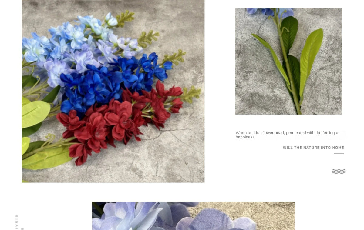 bouquet artificiel rose vert bleu jaune violet moderne minimaliste intérieur mariage anniversaire baby shower