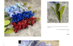 bouquet artificiel rose vert bleu jaune violet moderne minimaliste intérieur mariage anniversaire baby shower