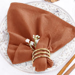 lot 50 serviettes cuisine coton bleu clair clips dorés table
