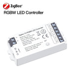 contrôleur led zigbee 3.0 wifi rgb rgbcct bande lumière ajustement luminosité télécommande application mobile