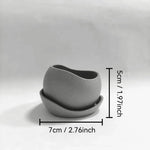 pots fleurs succulentes moderne plastique gris texturé drainage 1set maison