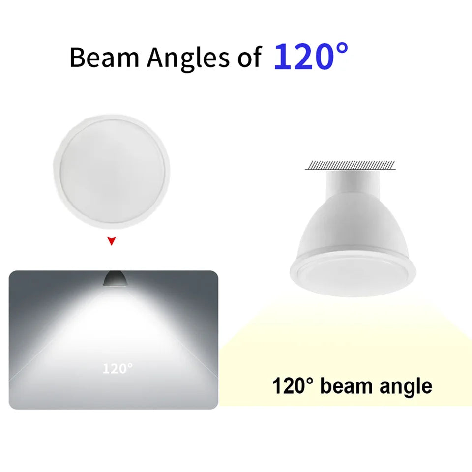 ampoule led gu10 projecteur blanc moderne 500 999 lumens 2700k 6500k 50000 heures