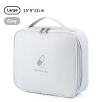 sac médicaments portable bleu clair rose gris réutilisable moderne pratique