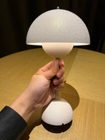 lampe table led rechargeable moderne blanc texture craquelée interrupteur tactile chambre