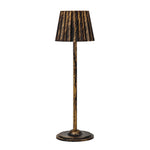 lampe table dorée plissée moderne batterie led rechargeable 5v cem rohs