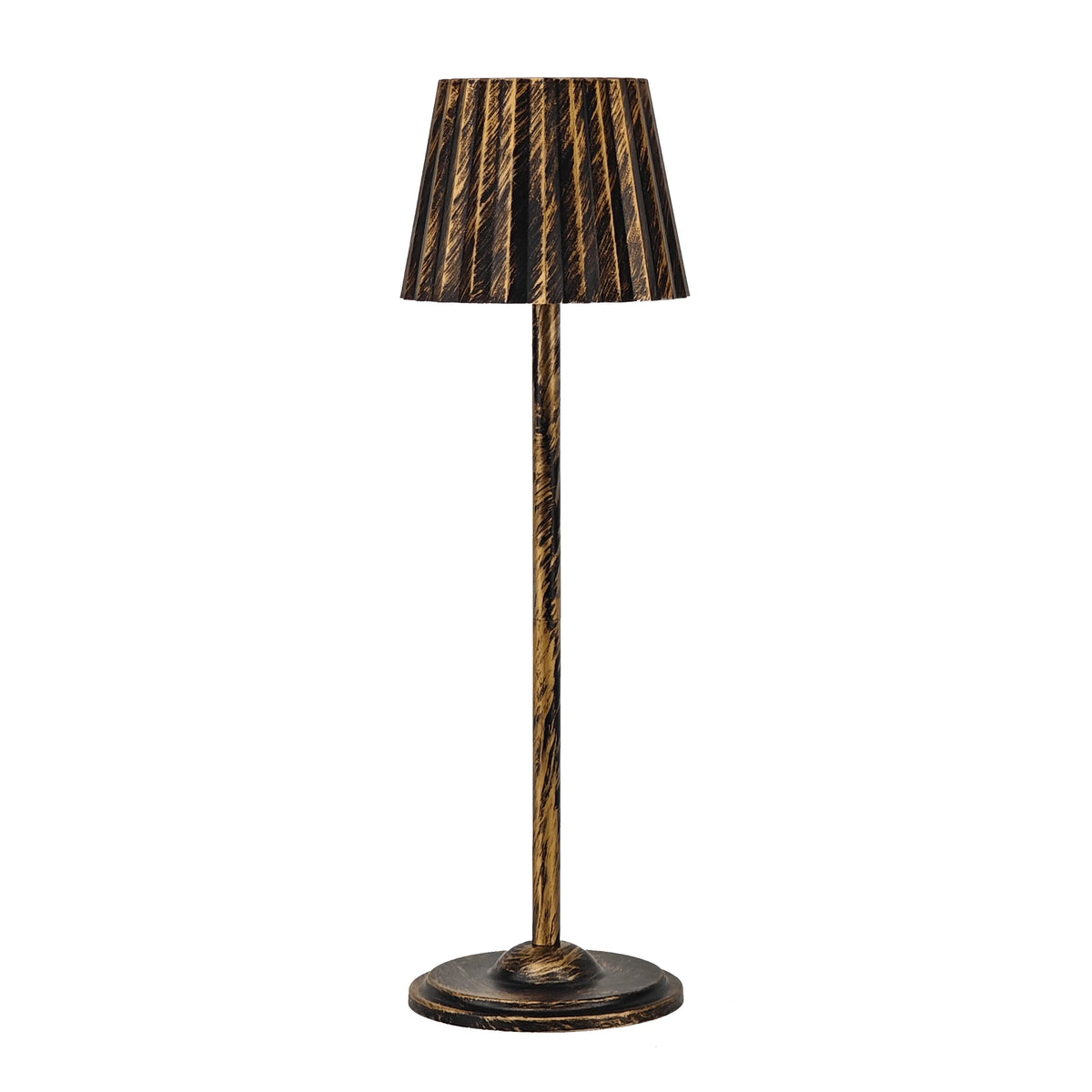lampe table dorée plissée moderne batterie led rechargeable 5v cem rohs