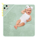 serviette bain bébé motif animaux ours éléphant chat doux décoration rose beige gris