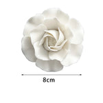 décoration murale fleurs artificielles céramique blanc gris moderne réaliste adhésif