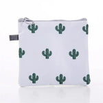 pochettes cosmétiques voyage blanches modernes cactus triangles licornes coeurs opaques
