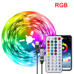 bande lumineuse led rgb flexible décoration fête télécommande application multiple couleurs