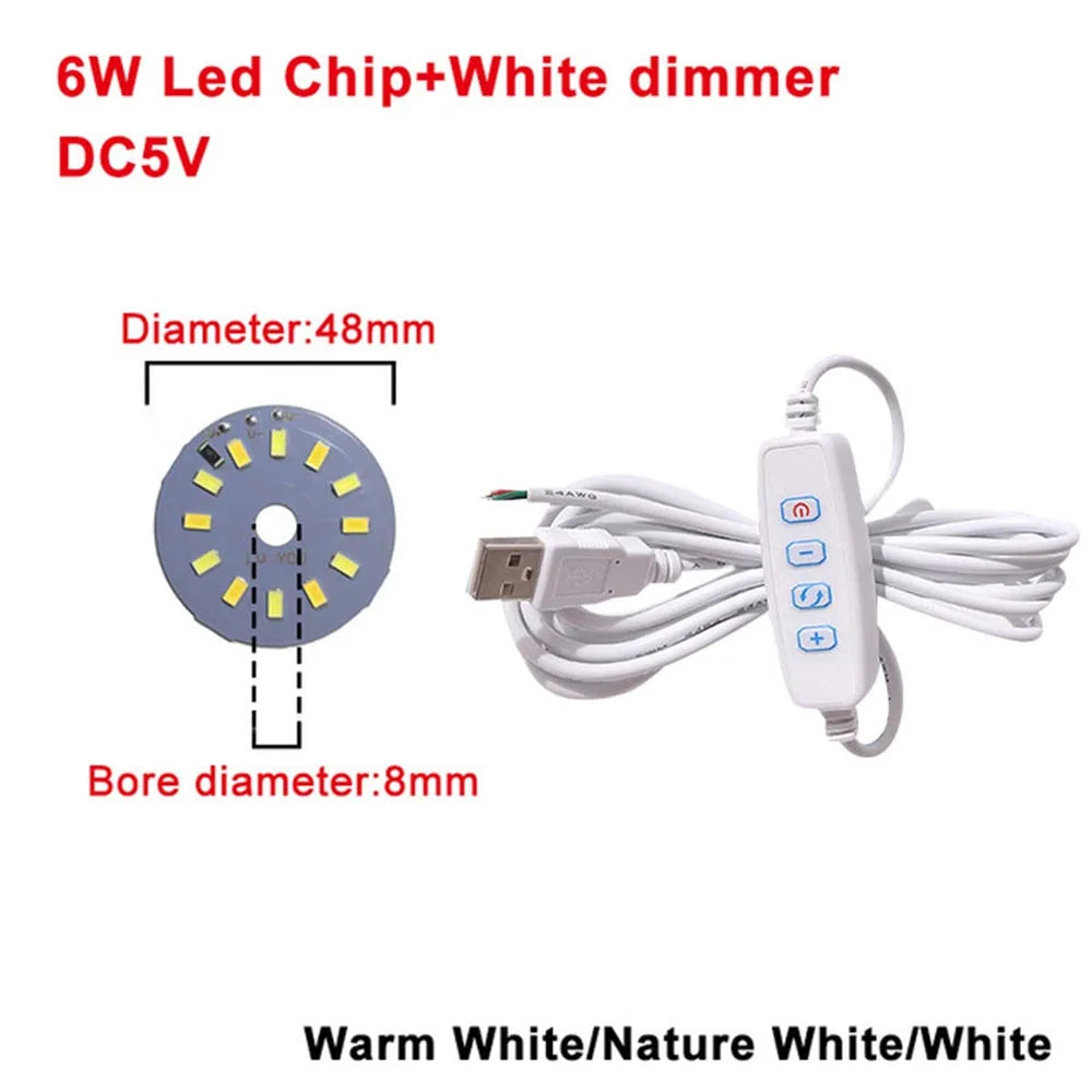 plaque led 5w 6w 10w 30w bleu blanc moderne diodes smd 5730 câble usb