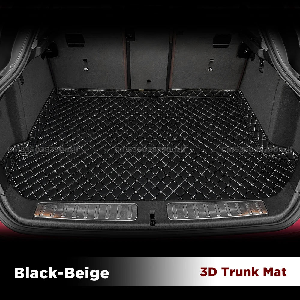 tapis sol coffre cuir mercedes benz ml w164 2008 2011 luxe noir